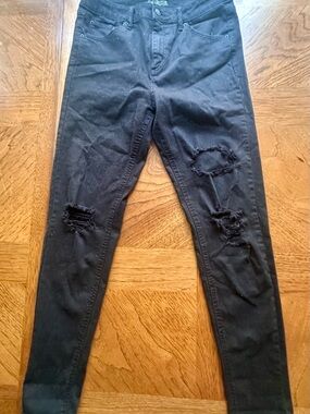 wild fable Black Distressed Skinny Jeans